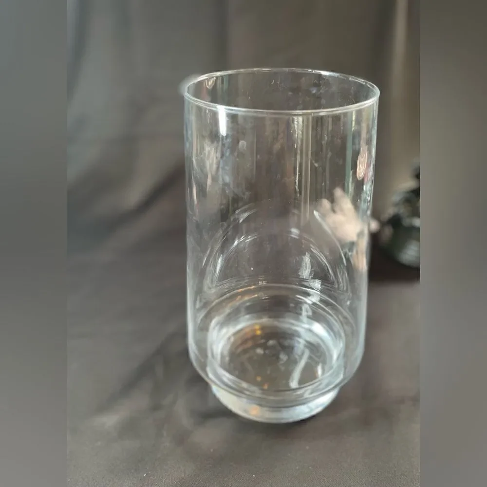 🔥❤️🔥 10” Simple Clear Glass Flared Cylindrical Flower Bouquet Vase EPC 2 Avail